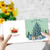 8Pcs Diamond Painting Christmas Tree Greeting Cards Christmas Cards