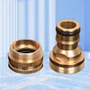 2 Pcs Faucet Fitting Brass Tap Quick Connector for Garden Tubing Car Washer Pipe