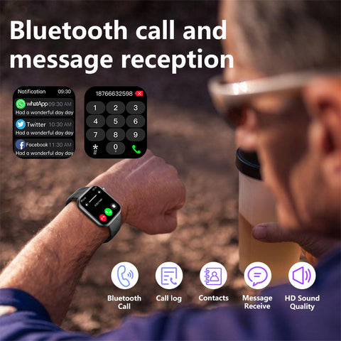 GT5 Pro Max Blood Glucose Watch With BP+HRV+ECG(EKG)+SOS+Stress+Sleep Monitoring