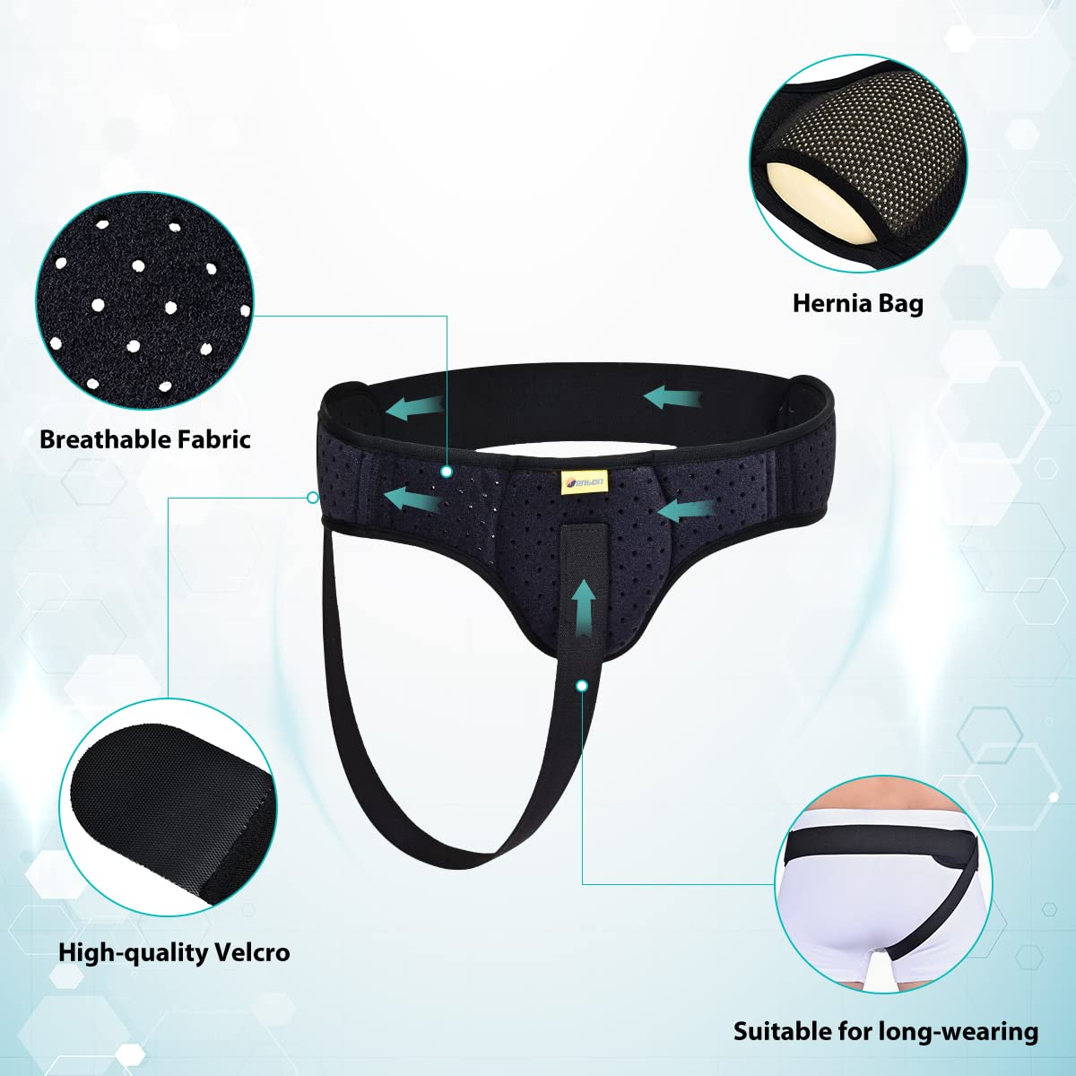 Tenbon Hernia Belt Truss for Men and Women...