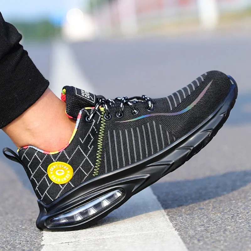 Safety Footwear Man Work Shoes Men's Cushioning Safety Shoes Indestructible Lightweight Men Boots Steel Toe Shoes Dropshipping