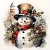 Diamond Painting-DIY Full Round Drill Snowman