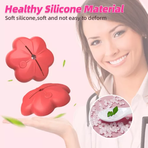 Remote Control Adjustable Rose Vibrating Nipple Clamps