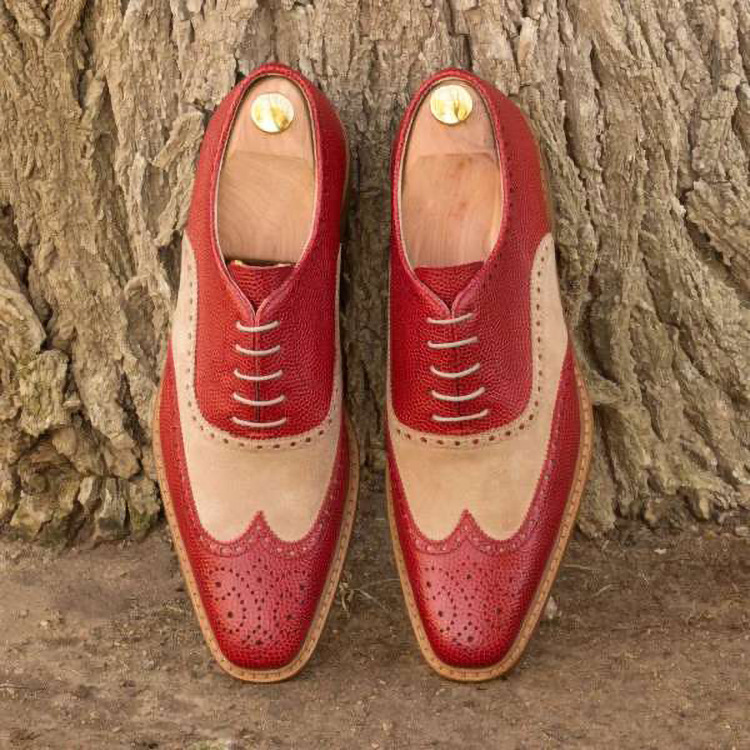 Men's Vintage Stitching Strappy Pointed Toe Oxford Shoes