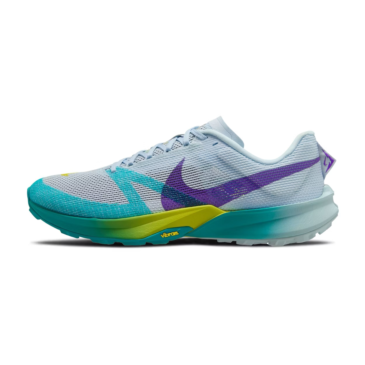 Nike ReactX Terra Kiger 10 Glacier Blue Dusty Cactus Opti Yellow Field Purple