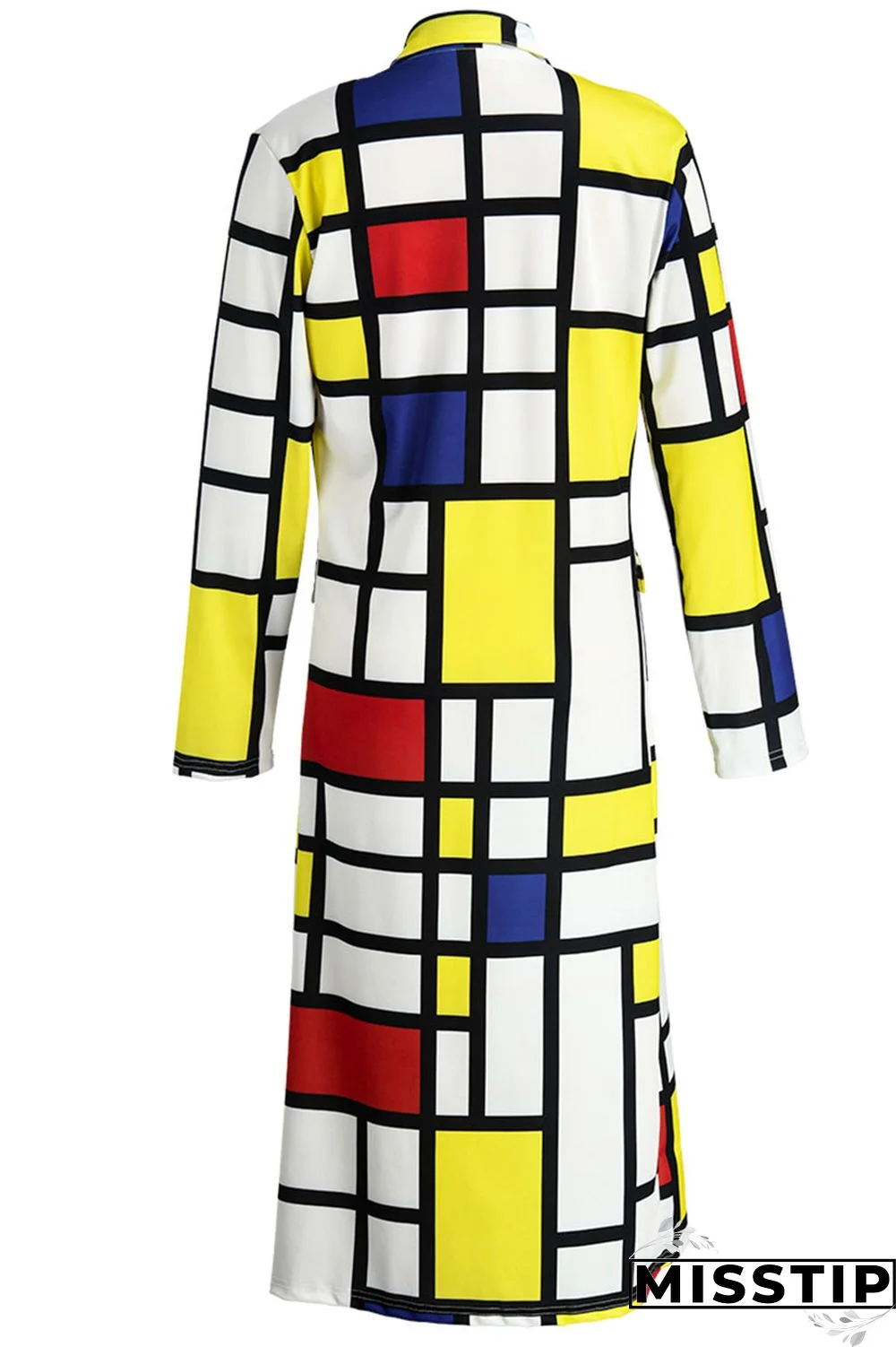 Black Purple Street Print Outerwear