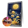 Diamond Painting -DIY Round Drill Bright Moon on The Lake(70*40 CM)