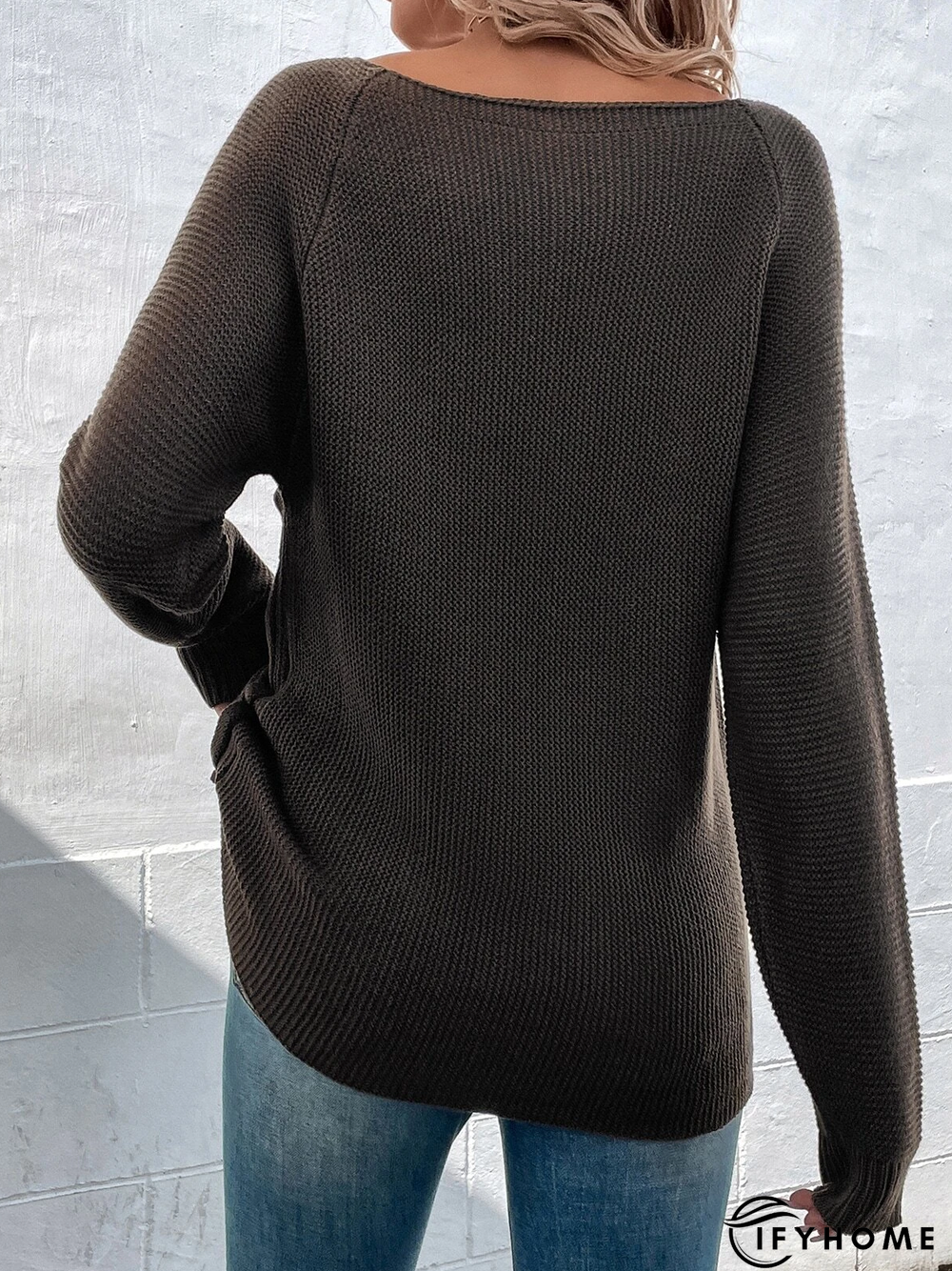 Casual Crew Neck Loose Sweater | IFYHOME