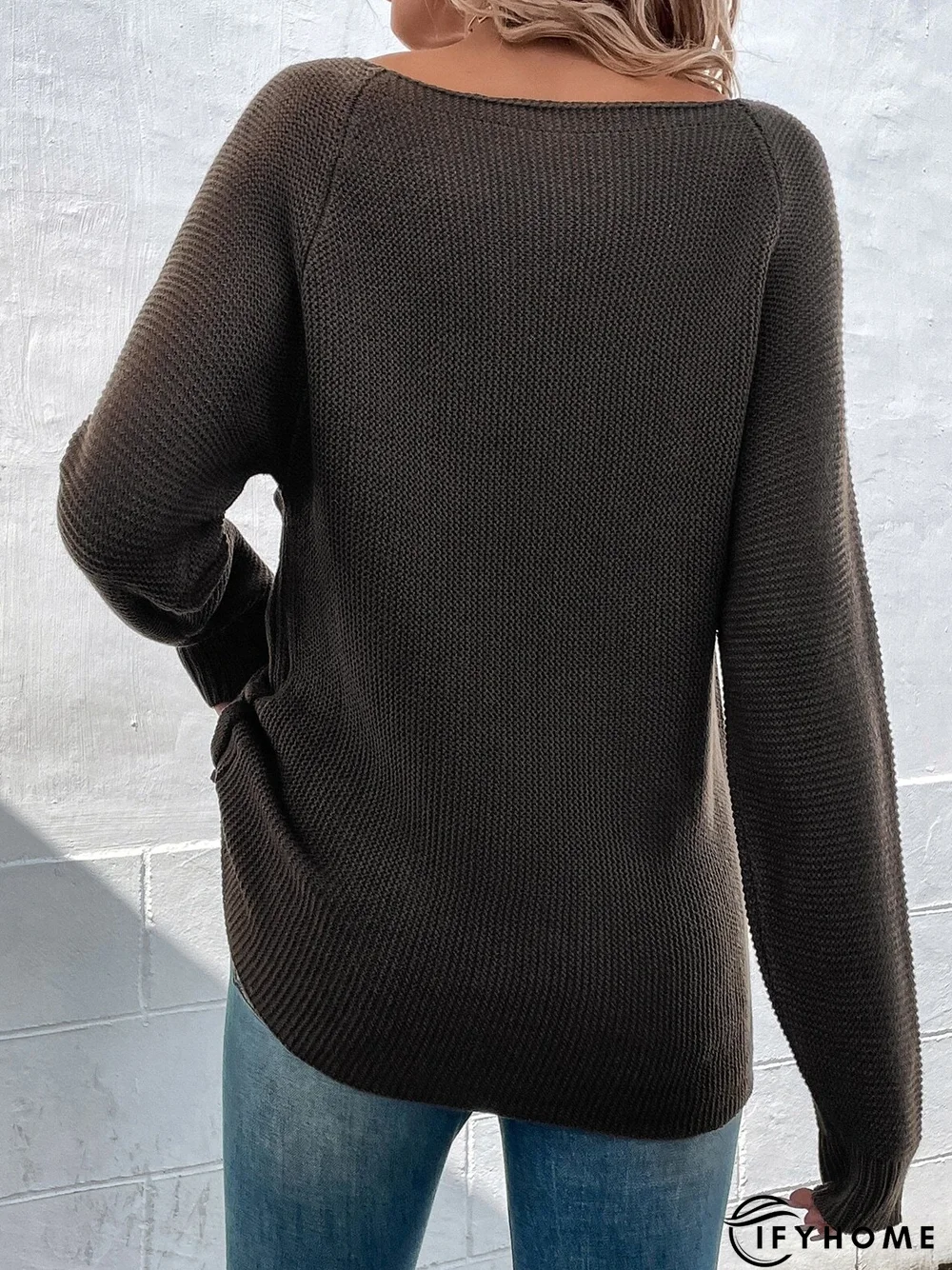 Casual Crew Neck Loose Sweater | IFYHOME