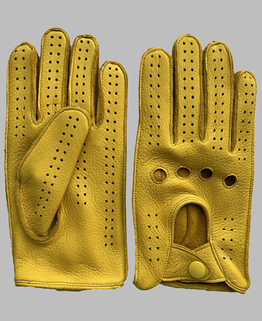 Business Sheepskin Porous Breathable Finger Gloves