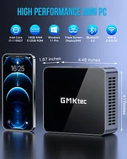 GMKtec 11th Gen Intel Core i7 1195G7 Mini PC--NucBox M2 Pro