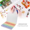 56 Grids Beads Storage Box for Nail Art Jewelry Case Holder (Multicolor)