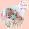 Handmade Baby Doll Girl Mae 20'' Realistic Soft Silicone Vinyl Reborn Asleep Baby Doll Set, Gift for Kids - RBBI-Myrebornbabydoll&reg; Myrebornbabydoll&reg;