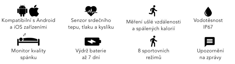 Lastnosti pametne ure Smoot ZL02
