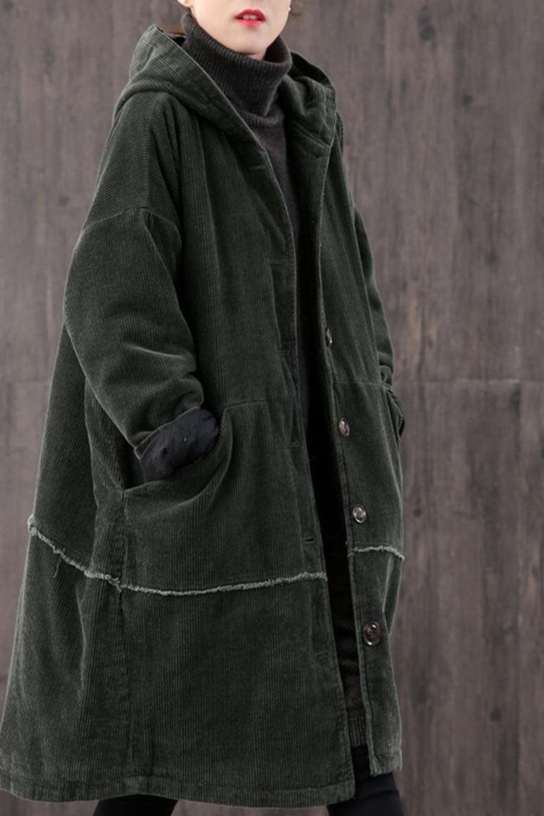 Plaid Retro Warm Coat Autumn And Winter Stand Collar main image 1