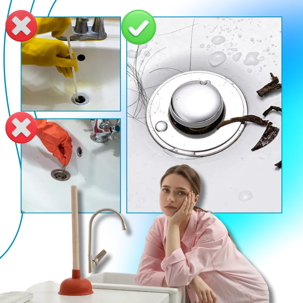 Odor Isolation Pop Up Sink Stopper - Efficient Anti-Clogging Solution - Ozerty
