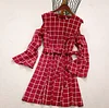 Family Dress Mother Daughter Long Bustier Plaid Dress