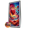 Diamond Painting-DIY Full Round Drill Color Love Flower(70*40 CM)