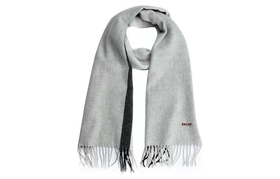 BALLY Knit Scarves Unisex Gray