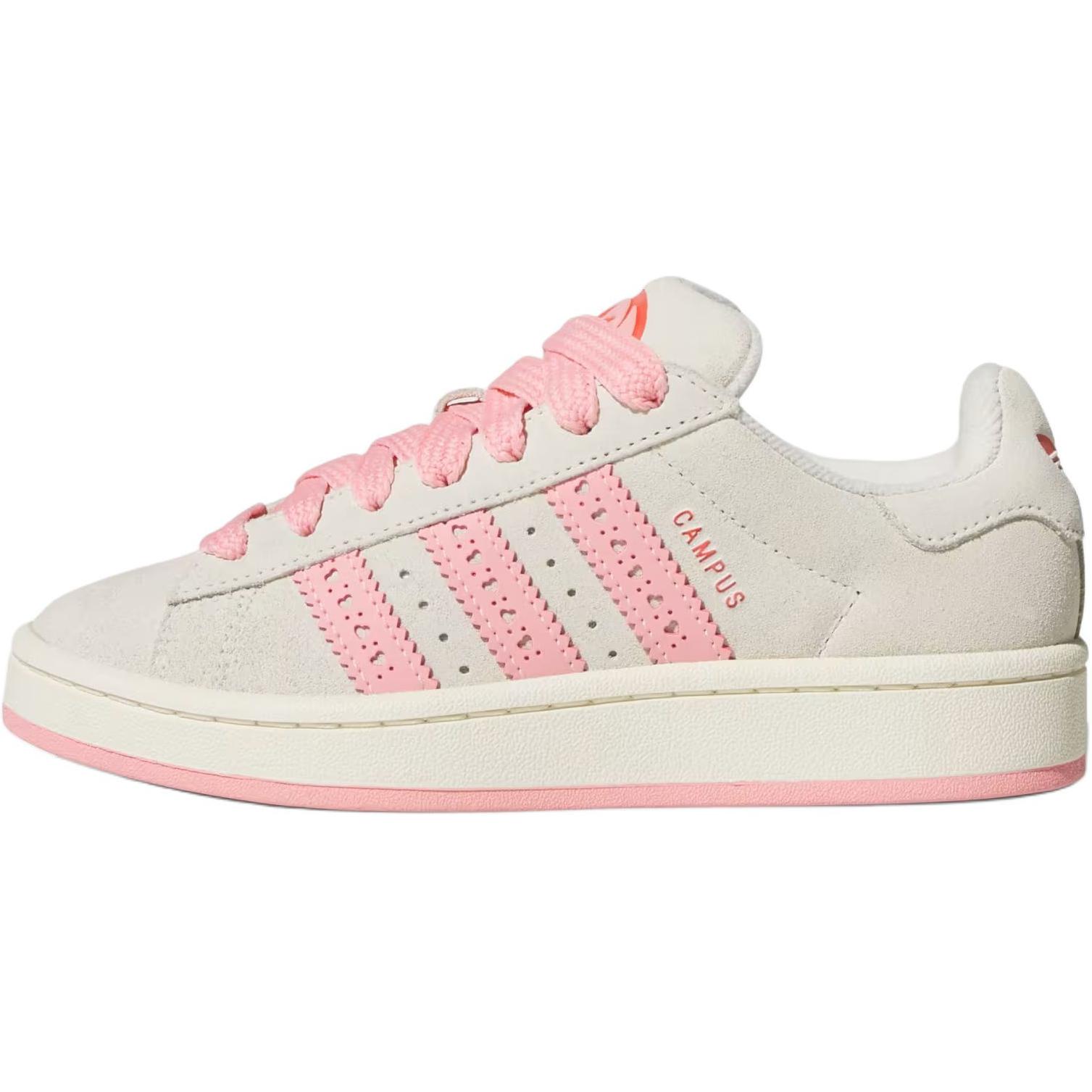 Adidas Originals CAMPUS 00s Low Top Kids' Skateboarding Shoes White Pink Teenagers