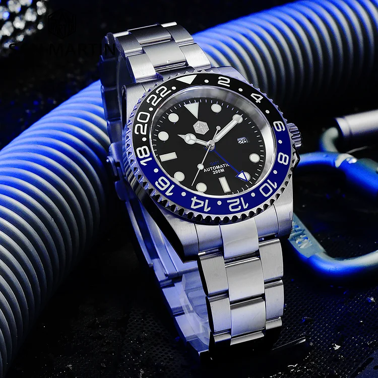 San Martin GMT Diver Luxury Mechanical Watch SN016