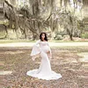 Maternity Photo Shoot Pregnant Split Long Maxi Pregnancy Dress
