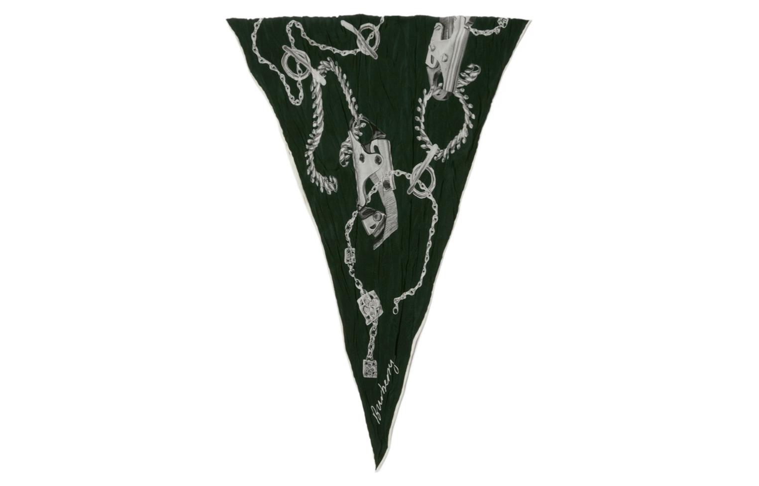 Burberry Knight-print Silk Scarf