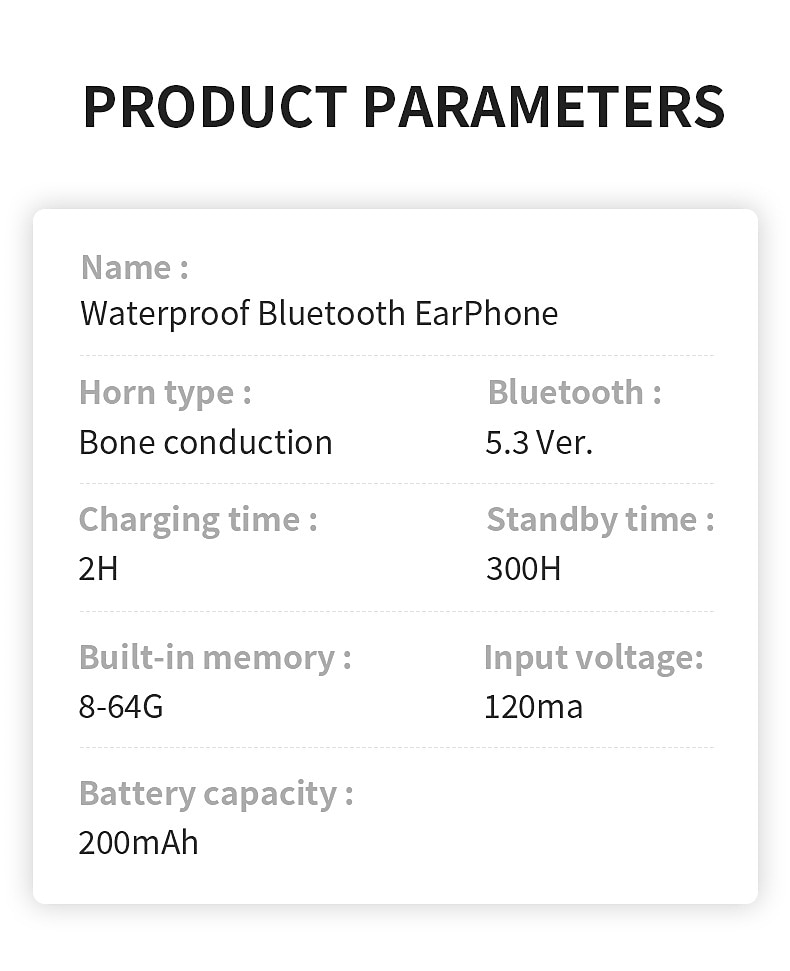Bone Conduction Bluetooth Earphones - IPX8 Waterproof MP3 Player, 32GB Memory, HiFi Ear-Hook Headphones with Mic for Swimming 2025 - GBP £35 –P19