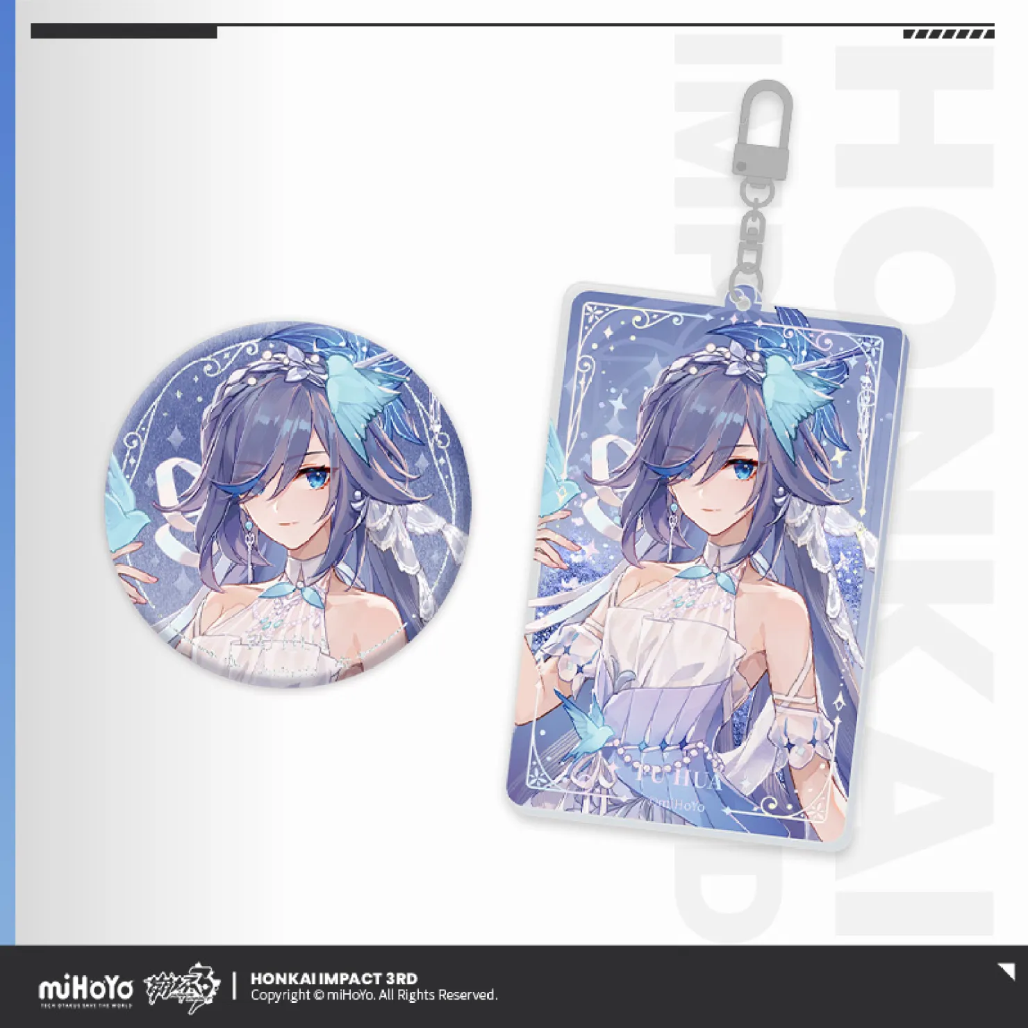 Size of badge: 58mm Size of Keychain: 55x85mm. 