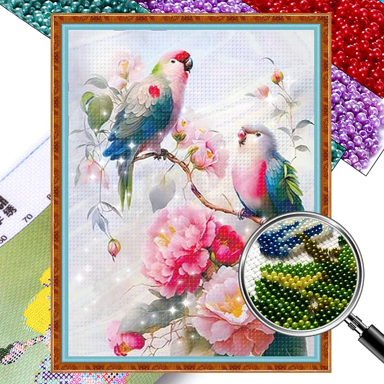 Flower - 11CT Bead Embroidery Cross Stitch(50*65cm)(Full Embroidery)
