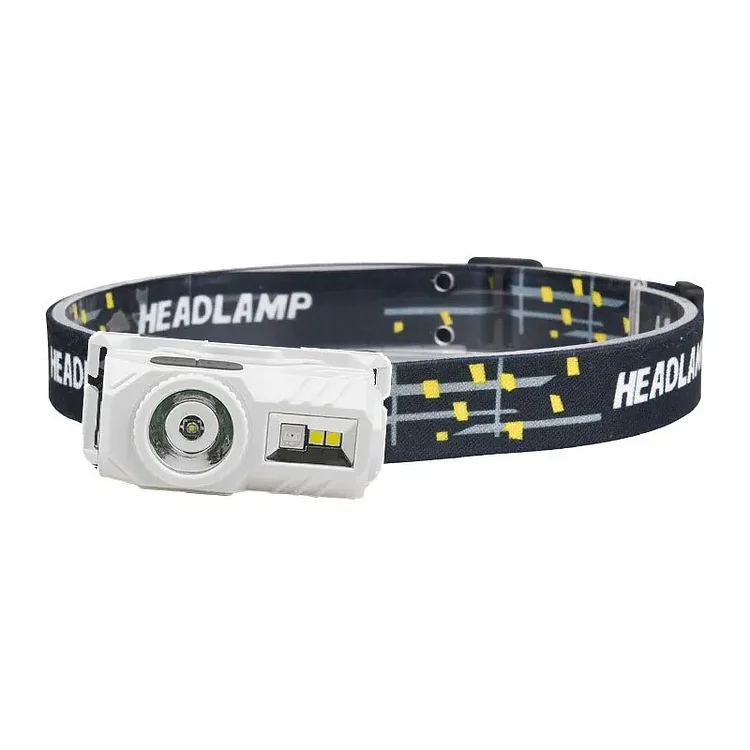 T131 Rechargeable Headlamp with RGB Lights, Multi-Functional Flashlight Headlight