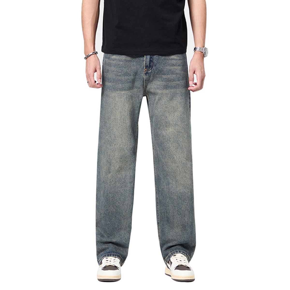 EPTISON Jeans Unisex Vintage Blue