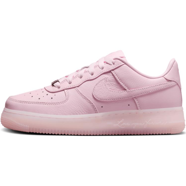 Drake NOCTA x Nike Air Force 1 Anti Slip Wear Resistant Low Top Kids Lifestyle Shoes Pink Teenagers