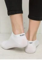Letter Print Embroidery Unisex Ankle Socks