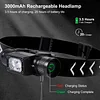 APLOS H340 Headlamp Flashlight Rechargeable - Lightweight Headlamp with 1500 Lumens and 180° Swivel Base, Super Bright LED Headlamp with Red Light Mode APLOS Dive Light Official