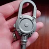 Luxury Titanium Keychain Creative Retractable 360 ​​Degree Rotation Quick Release Car Key Ring for Men Women Gift