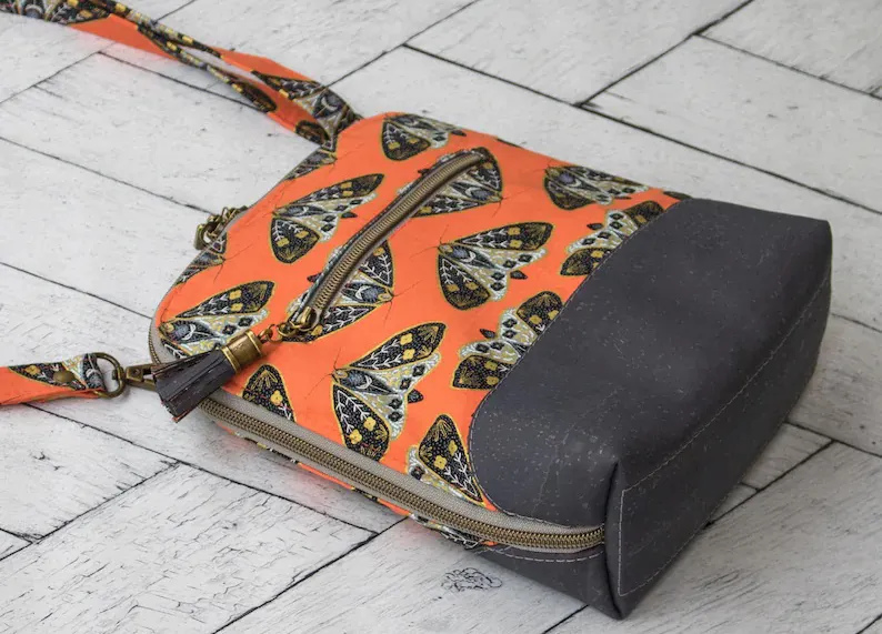 PDF SEWING PATTERN - Crossbody Bag/Card Zipper Pockets - With Tutorial