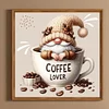 Diamond Painting-DIY Full Round Drill Coffee Gnome