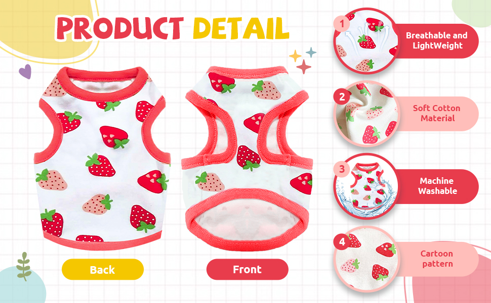 strawberry dog shirt