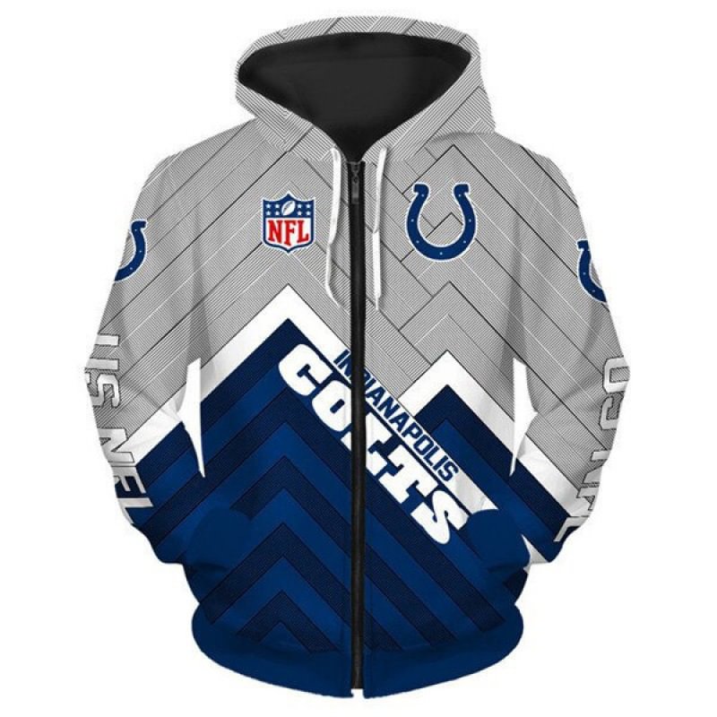 Indianapolis Colts NFL Team Zipper Hoodie