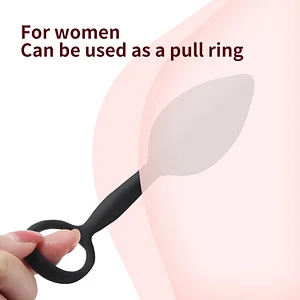 2 In 1 Silicone Anal Plug With Penis Ring Delayed Ejaculation Ring