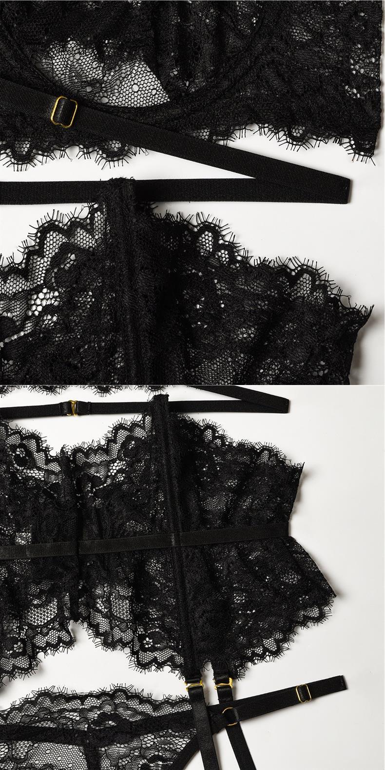 BQYOOM™ Lace Charming Sexy Black Rose