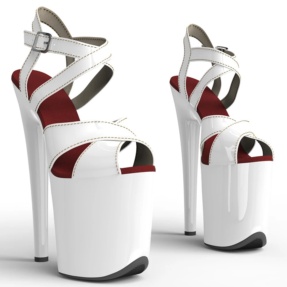 VCshoes 20cm/ 8inches New Style Patent PU Upper Trend Fashion Platform High Heel Sandals Pole Dance Shoes