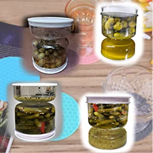 Flip Pickle Jar with Leak Protection