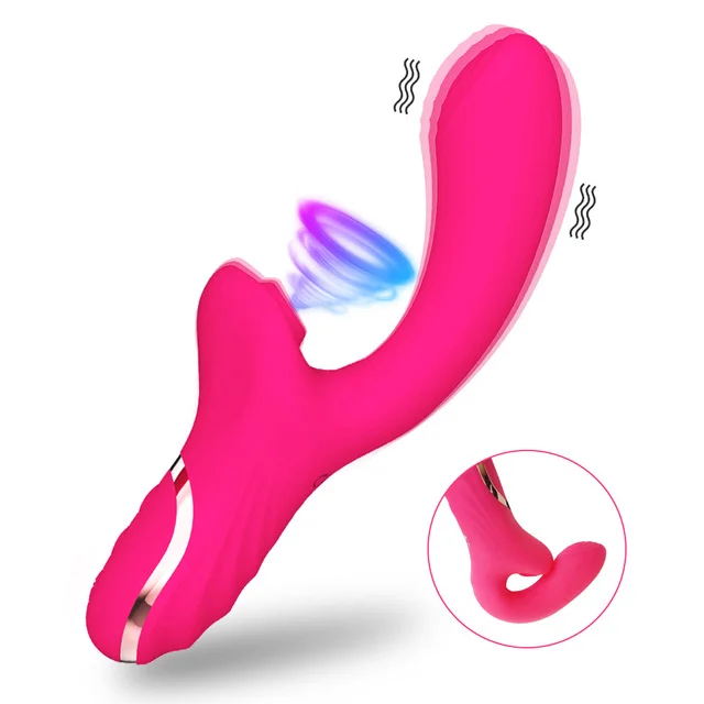 Soft Silicone 2-in-1 Vibrator with 10 Clitoral and G-Spot Stimulation Modes