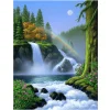 Beautiful Waterfall Scenery  | Full Round Diamond Painting Kits
