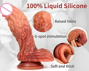 Pangolin Heteromorphic Phallus Gradual Double-layer Liquid Silica Gel Simulation Of Oversized Pseudopenis Female Toy Gun