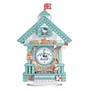 Diamond Painting Acrylic Blue House Clock Ornament