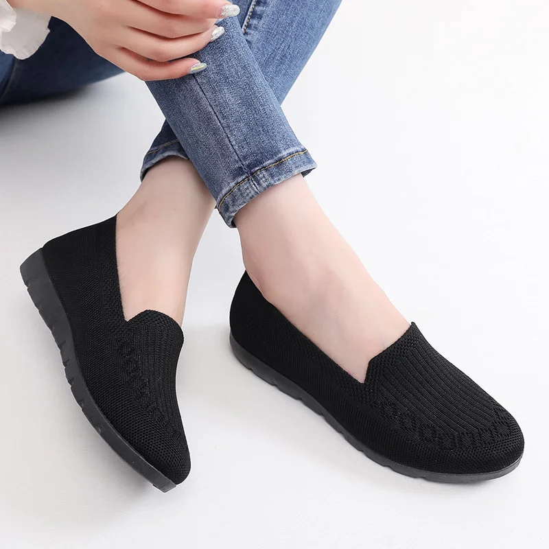 🔥Last Day 49% OFF -Women's Stylish Knit Mesh Slip-on Sneakers