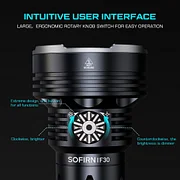 Sofirn IF30 EDC Powerful Flashlight 12000lm USB C Rechargeable Light